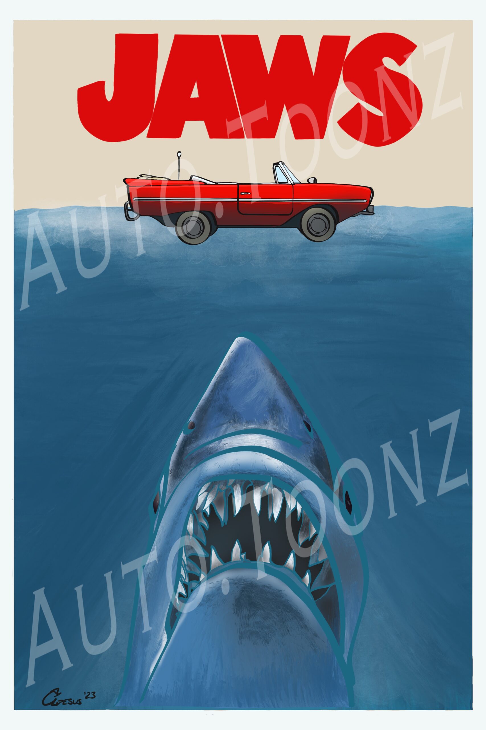 Amphicar 770 Jaws Poster