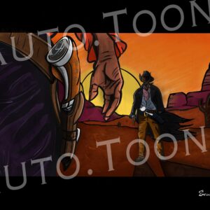 Pistol Grip Shifter Old West Digital Art by Jesus R. Garcia